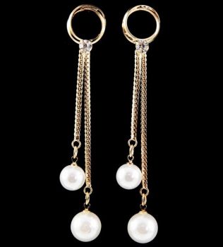 Pearl and Diamante Earrings (£1.00 per pair)