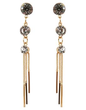 Venetti Diamante Pierced Drop Earrings (£1.10 Per Pair)