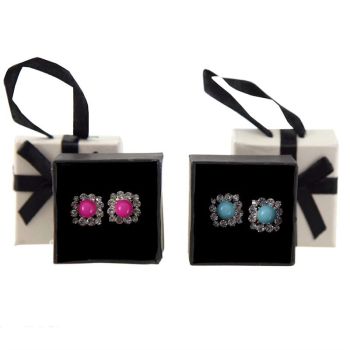Boxed Diamante & Pearl Earrings Offer