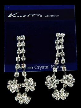 Venetti Diamante Pierced Drop Earrings (£1.20 per Pair)
