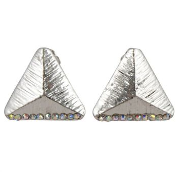 Venetti Diamante Triangle Clip-on Earrings (90p Per Pair)