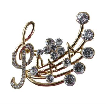 Venetti Diamante Musical Note Brooch (£1.20 each)