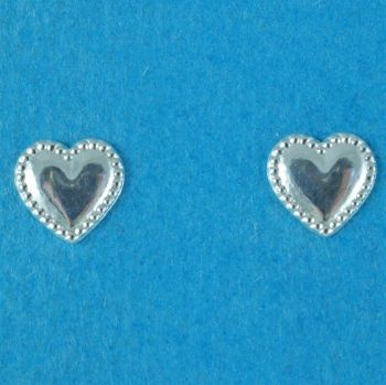 Silver Heart Stud Earrings £2.65 Each