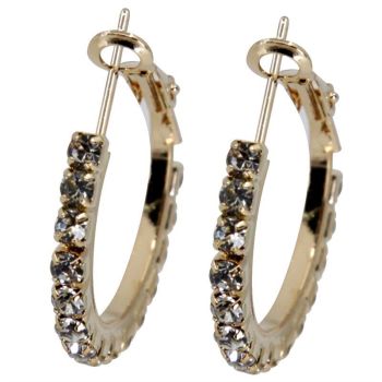 Venetti Diamante Pierced Hoop Earrings (45p Per Pair)