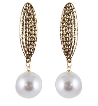 Venetti Pierced Pearl Drop Earrings (70p per Pair)