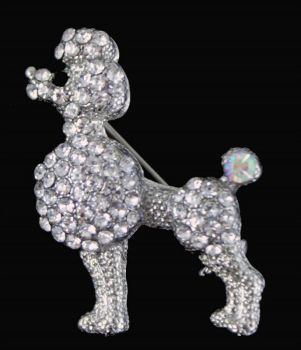 Venetti Diamante Dog Brooch (£1.30 Each)