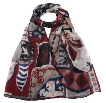 Medieval Pattern Maxi Scarves (£1.90 Each)