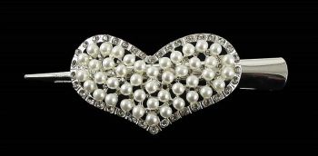 Diamante & Pearl Heart Concord (£1.40 Each)