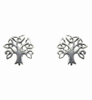 Silver Celtic Tree Of Life Stud Earrings (£2.20 Each)