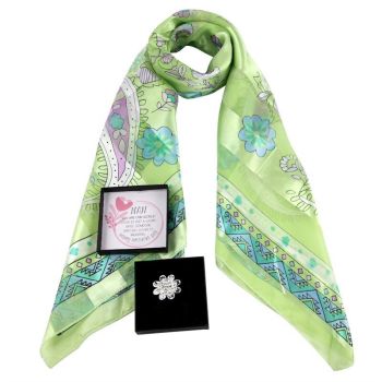 Mother's Day Scarf & Brooch Set Gift Offer  (£2.10 Each)