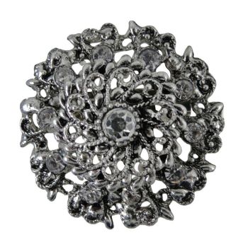 Diamante Flower Scarf Clip (55p Each)