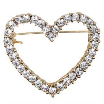 Venetti Diamante Heart Brooch (95p Each)