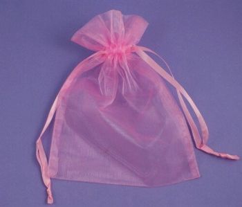 Extra Large Pink Organza Bags