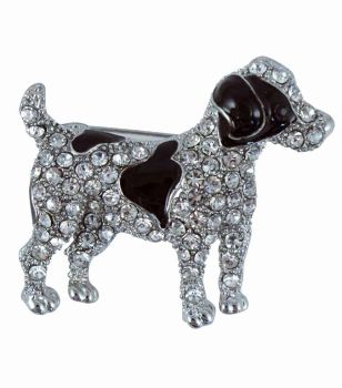 Venetti Diamante &amp; Enamel Dog Brooch (£1.40 Each)