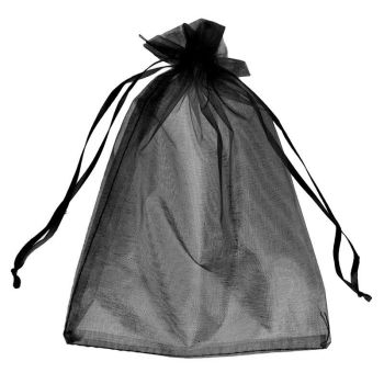 XXL Black Organza Bags (15p Each)