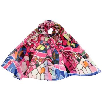 Abstract Mosaic Chiffon Scarves (£1.45 Each)