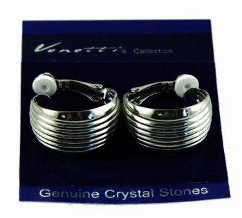 Venetti Clip-On Hoop Earrings (40p per pair)