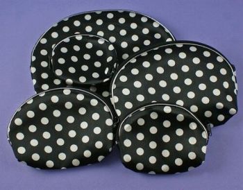 Polka Dot Make-Up Bag Set (£1.25 each)