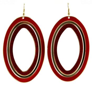 Assorted Enamelled Pierced Drop Earrings (40p per pair)
