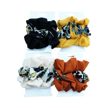 Assorted Chiffon Chain Design Scrunchies (Approx 54p Each)