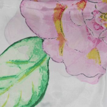 Floral Satin Feel Square Scarves (£0.90 Each)
