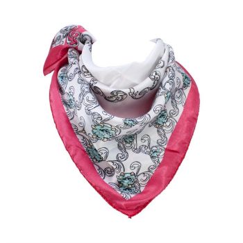 Small Paisley And Gems Print Satin Scarf (55p Each)