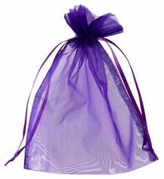 XXL Purple Organza Bags