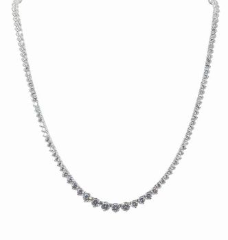 Silver Clear CZ Necklace (£59.95 Each)