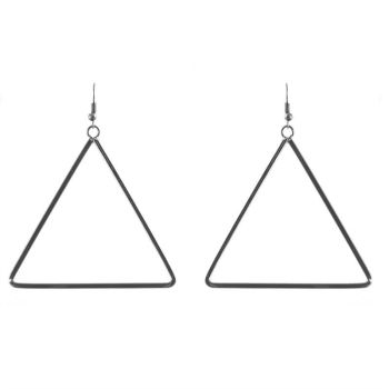 Silver Triangle Drop Earrings (50p Per Pair)