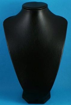 Black Leatherette Bust (Black; 12 inch)