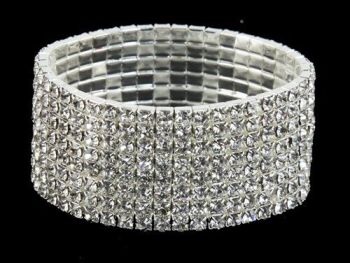 8-Row Diamante Bracelet (£2.40 Each)