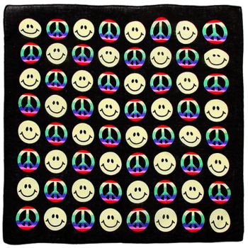 Peace & Smiley Face Bandanas (47p Each)