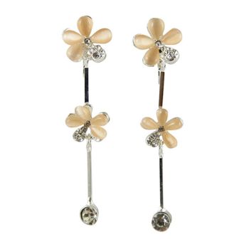 Venetti Diamante Flower Drop Earrings (£1.25 Each)