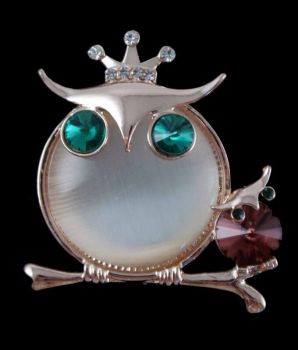 Venetti Diamante Owl Brooch (£1.20 Each)