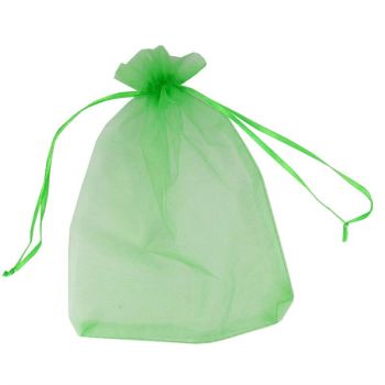 XXL Apple Green Organza Bags (15p Each)