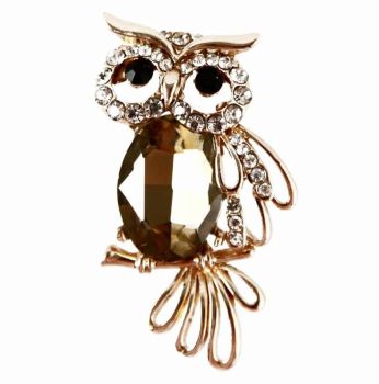 Venetti Diamante Owl Brooch (£1.10 Each)