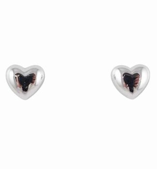 Silver Heart Stud Earrings (£2.95 Each)