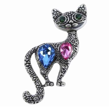 Venetti Diamante Cat Brooch (£1.20 Each)
