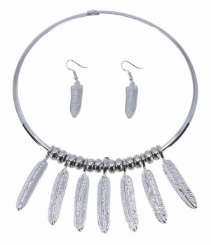 Feather Necklace & Earring Set (£2.50 Each)