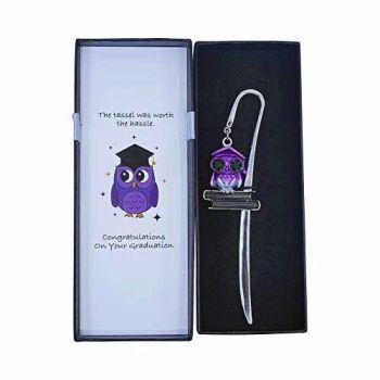 Diamante & Enamel Graduation Owl Bookmark (2.75 Each)