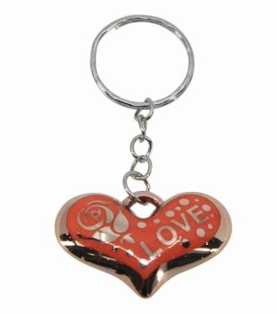 Assorted "LOVE" Heart Keyrings (20p Each)