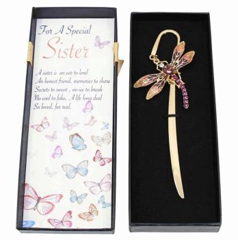 Diamante & Enamel Dragonfly Bookmark (£2.95 Each)