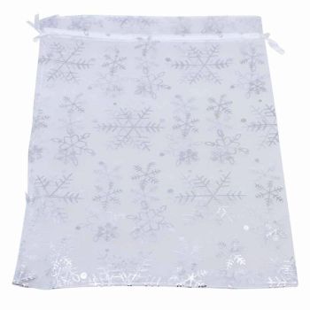 Christmas Snowflakes Organza Bags (35p Each)