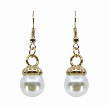 Pearl Pierced Drop Earrings (35p per pair)