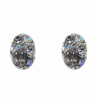 Diamante Clip-on Oval Earrings (85p per pair)