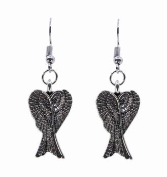 Pierced Angel Wing Drop Earrings (40p per pair)