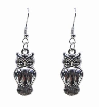 Pierced Owl Drop Earrings (40p per pair)