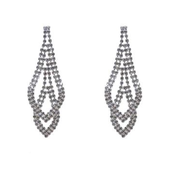 Diamante Pierced Drop Earrings (£3.10 per pair)
