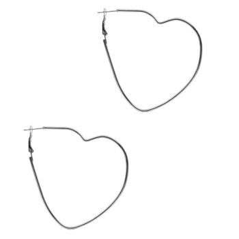 Pierced Heart Hoop Earrings (Prices start from 35p per pair)