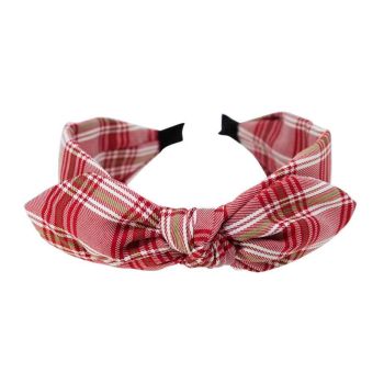 Checked Bow Alice Bands (£1.40 Each)